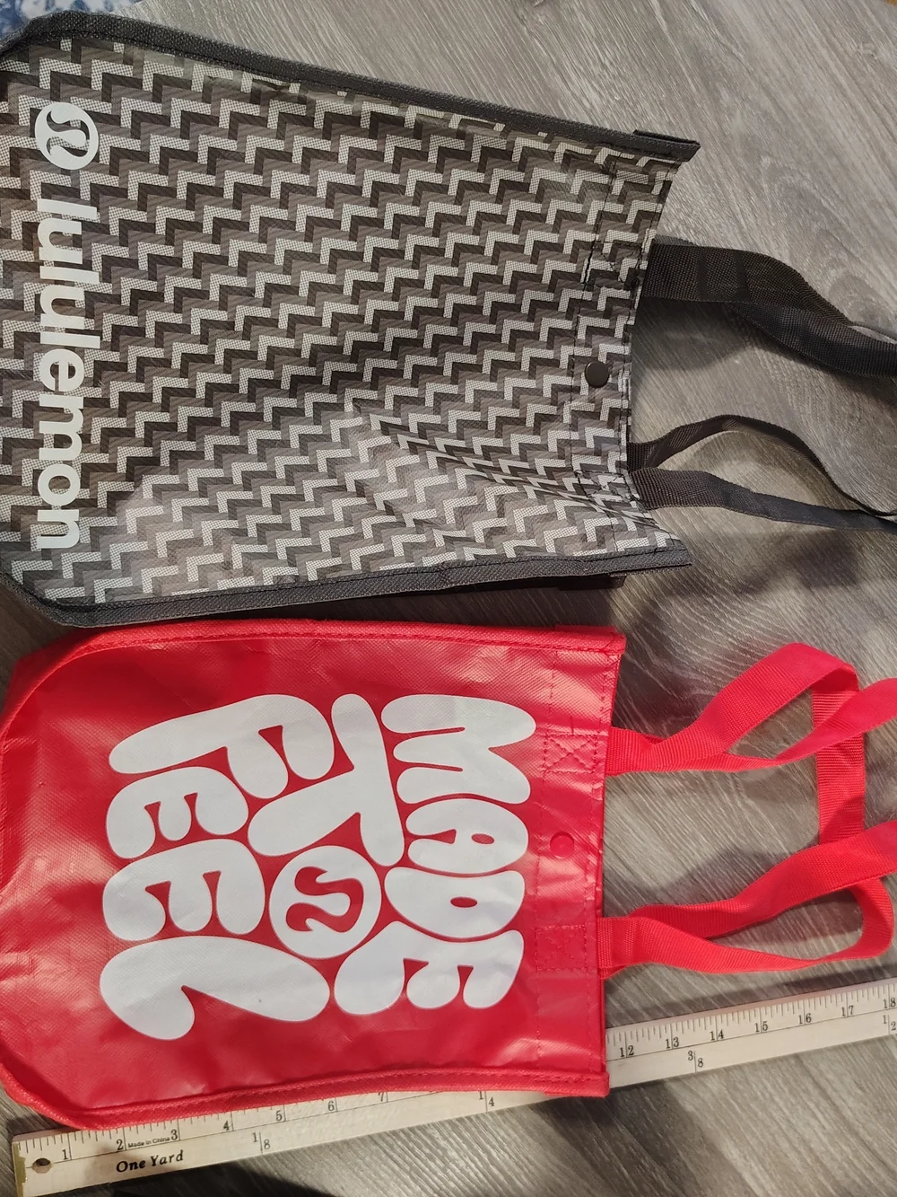 lululemon athletica Red Logo Tote Bag - Compact Everyday Carry